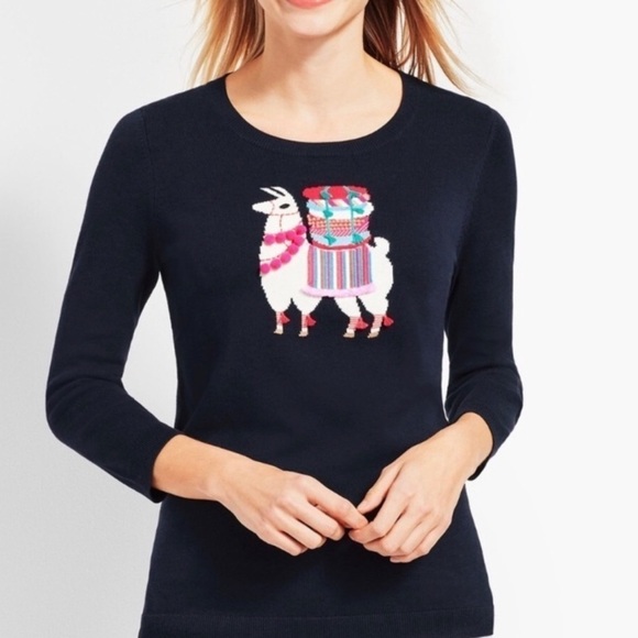 Talbots Sweaters - NWT Talbots Holiday Llama Crewneck Sweater Size PM